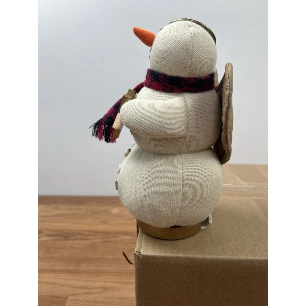 Vintage Hallmark‎ Snowman Angel Plush Stocking Hanger NEW with Tags